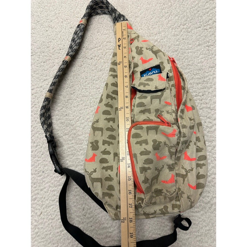 Kavu Animal Print Rope Sling Backpack