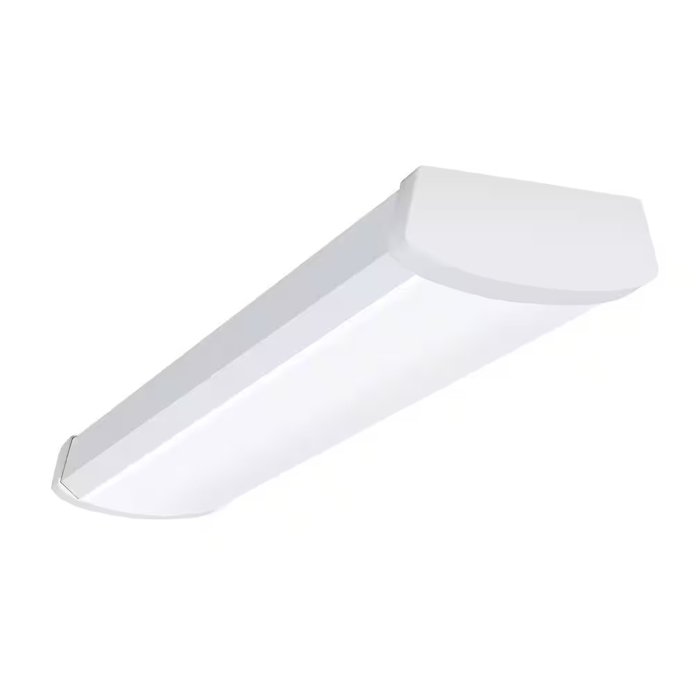2 Ft. 2100 Lumens Integrated LED Dimmable White Wraparound Light, 4000K