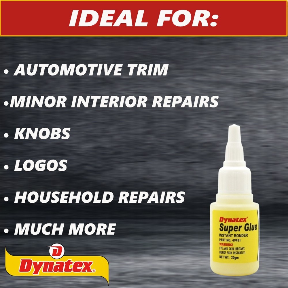 Dynatex 0.7 oz Super Glue - Instant Clear 5000 PSI (Single)