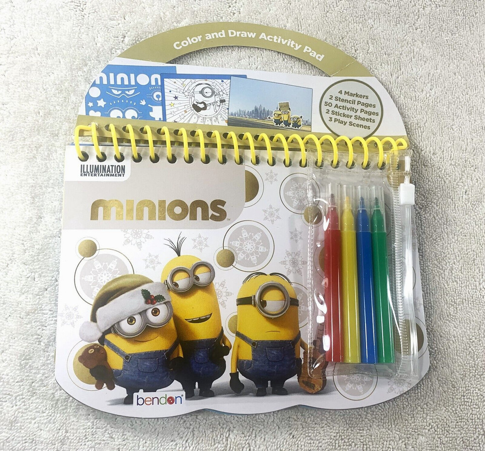 Minions Sticker Color & Draw Activity Pad 2017 NEW