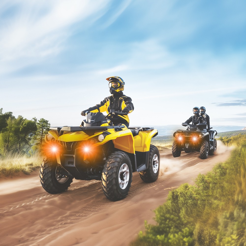 UTV Turn Signal Kit w/Horn, Wire Harness , Plug & Play UTV ATV Blinker Universal