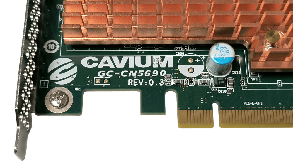 Cavium GC-CN5690 Nitrox V Security Processor Board CNN5560s-850-C45 HH Bracket