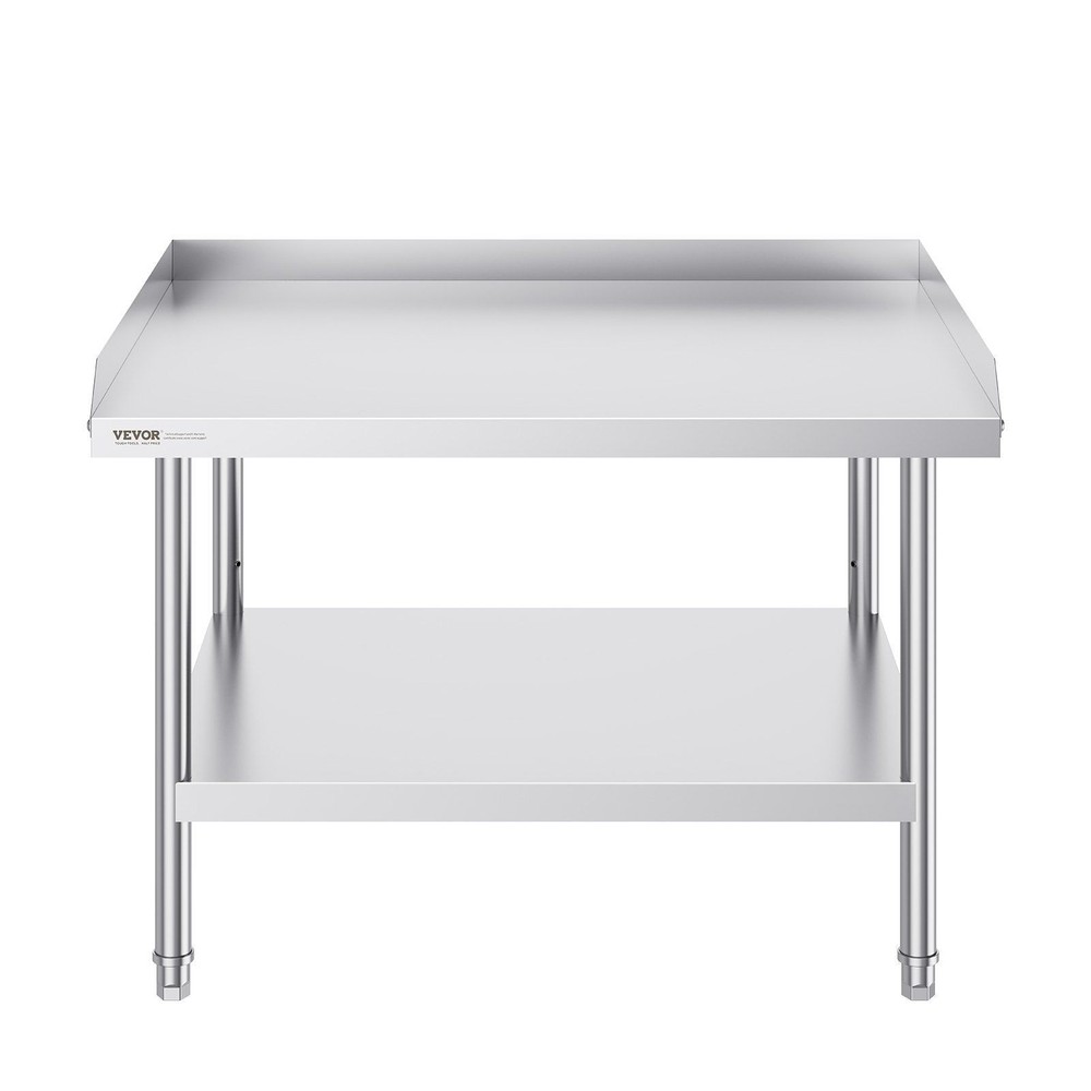 Stainless Steel Prep Table 30x36" - Commercial Worktable w/Adjustable Height