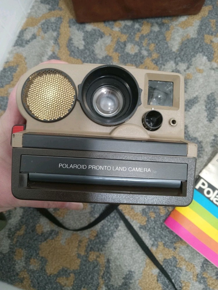 VTG POLAROID CAMERA SONAR ONE STEP SEARS SPECIAL with bag Instructions UNTESTED