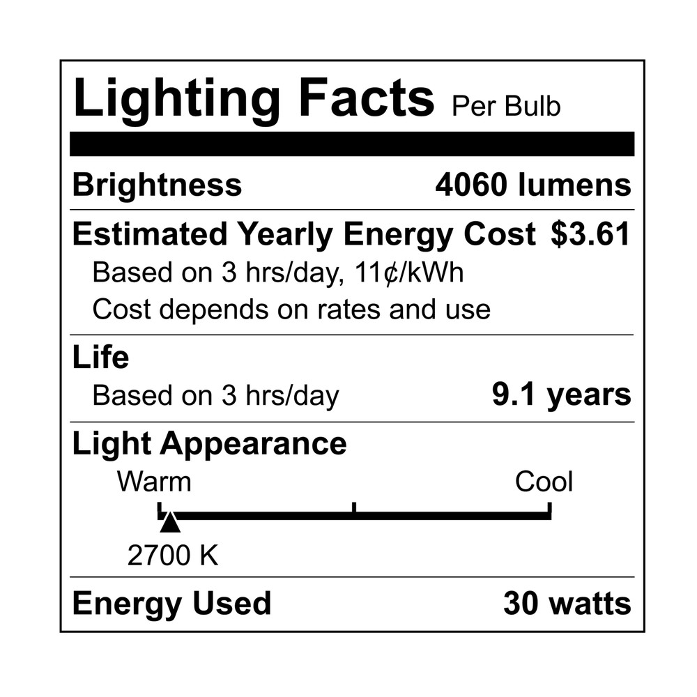 (2 pack) High Output A23 LED Light Bulb, 30-Watt (300W Equivalent), Soft White