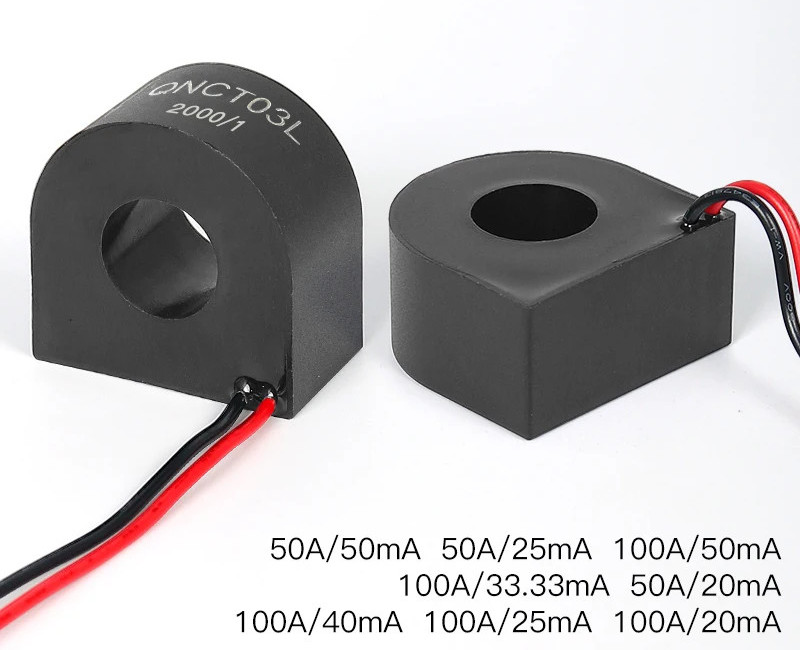Micro Current Transformer Mini CT 100A Multi Ratio AC QNCT03L Transducer