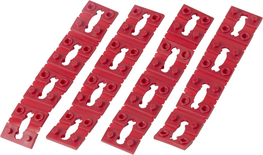 GSP-04 Red Electrical Switch & Receptacle Spacers, 4-Piece Stackable Set