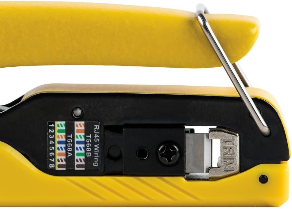 813 RJ45 Ethernet Cable Tester and Crimper Kit, Pass-Thru Technology, Include...