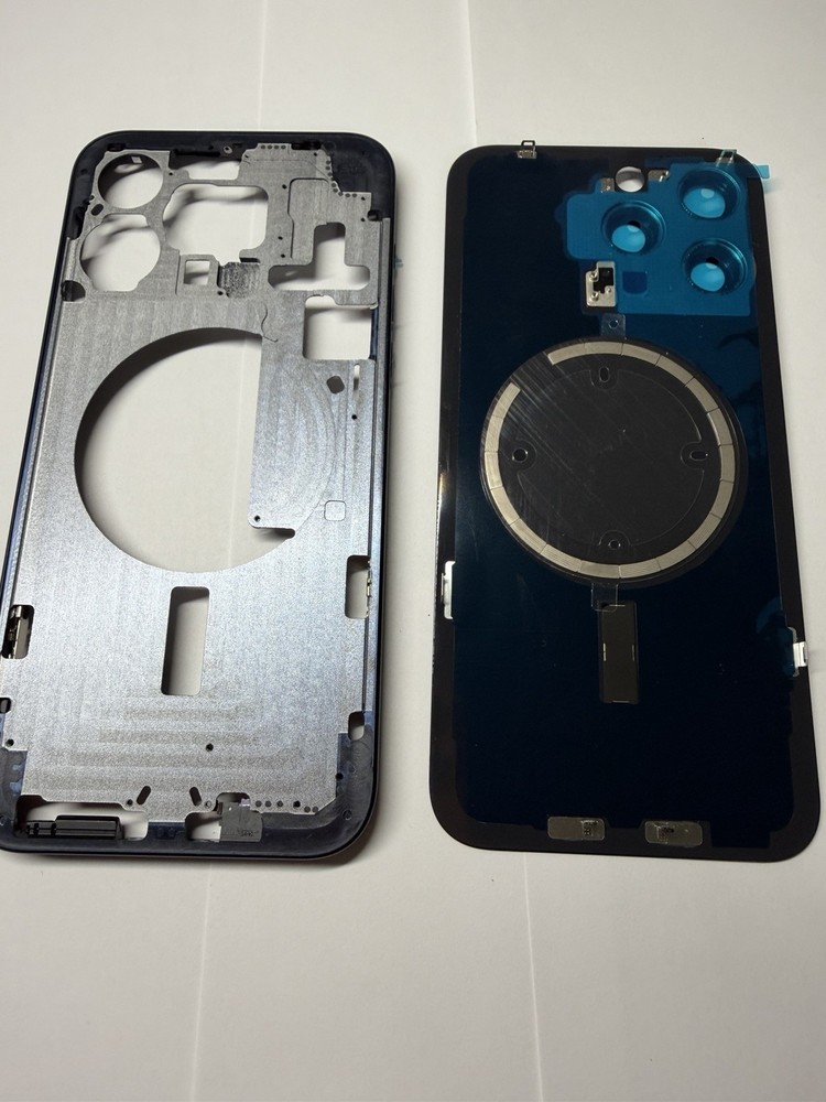 iPhone 15 Pro Max Housing Frame + Back Glass OEM Replacement Color Blue