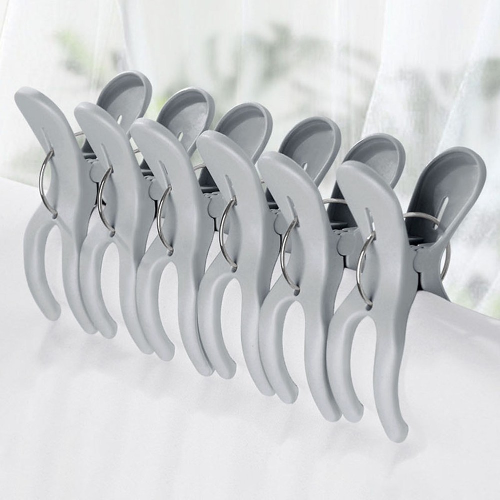 Windproof Plastic Clothespins for Bed Sheets and Quilts Drying Rack Clips Home U
