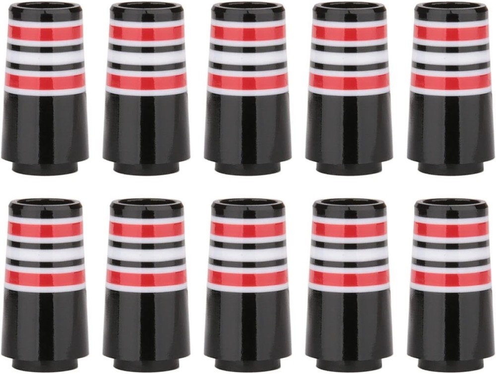 10pcs Custom Tip .355 Golf Ferrules for Taper Tip Iron Wedge (Red Ring)