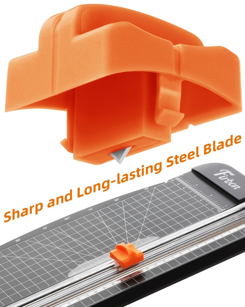 Firbon Paper Cutter Replacement Blade with Automatic Security 1-orange