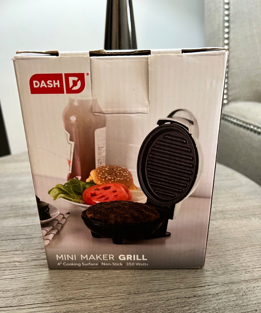 Dash Mini Maker Grill White Color Rarely Used