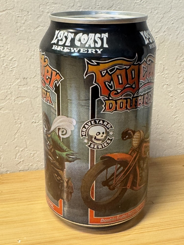 Fogcutter Double IPA - Empty Beer Can Bottom Opened - Lost Coast Brewery