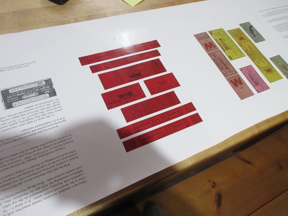 WRA Co Headstamp Cartridges & Variations. Proof Sheets Daniel Shuey (w13).