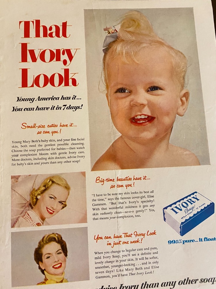 Ivory Soap, Full Page Vintage Print Ad