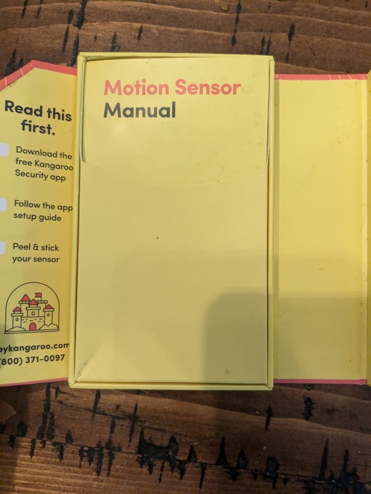 Kangaroo Home Security Motion Sensor App Based Model: MOTION2 A0001. Ef