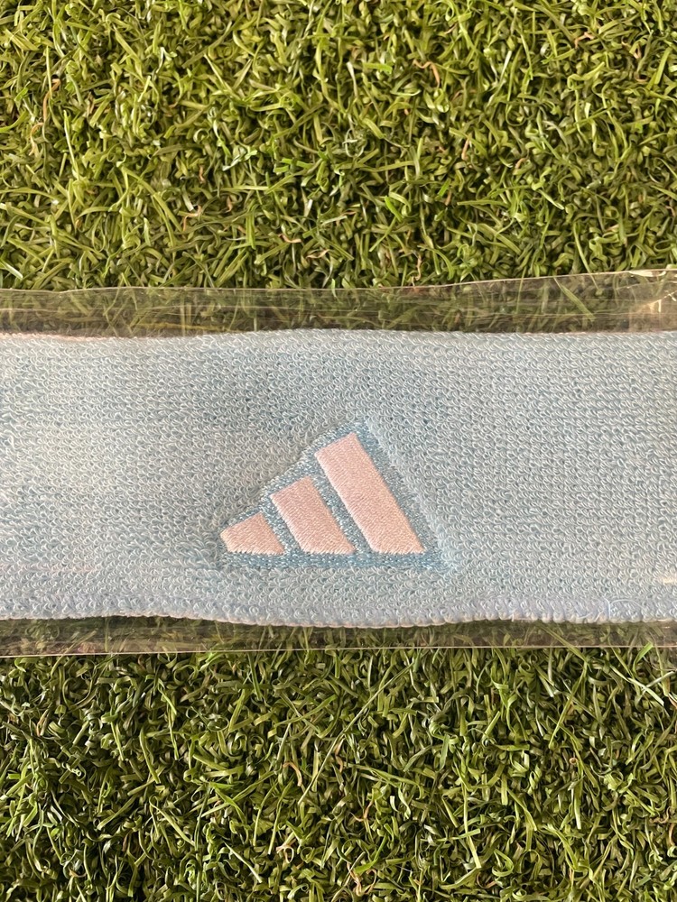 adidas Reversible Headband - Light Blue/White