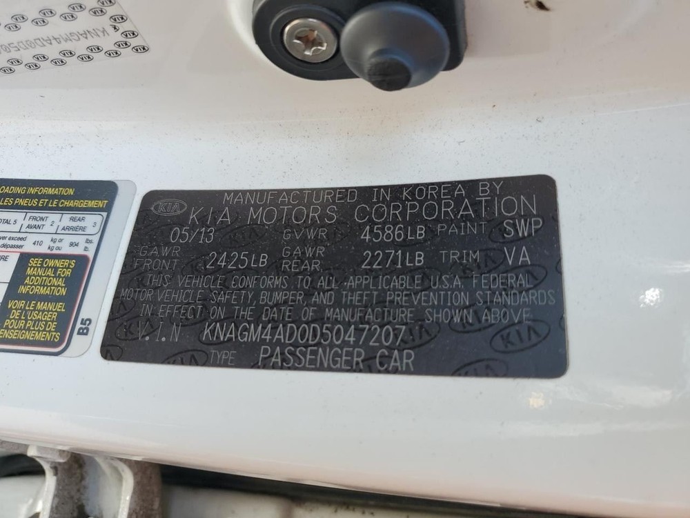 Camera/ Projector Lid Mounted Camera Fits 2011-2013 OPTIMA 1417875 OEM