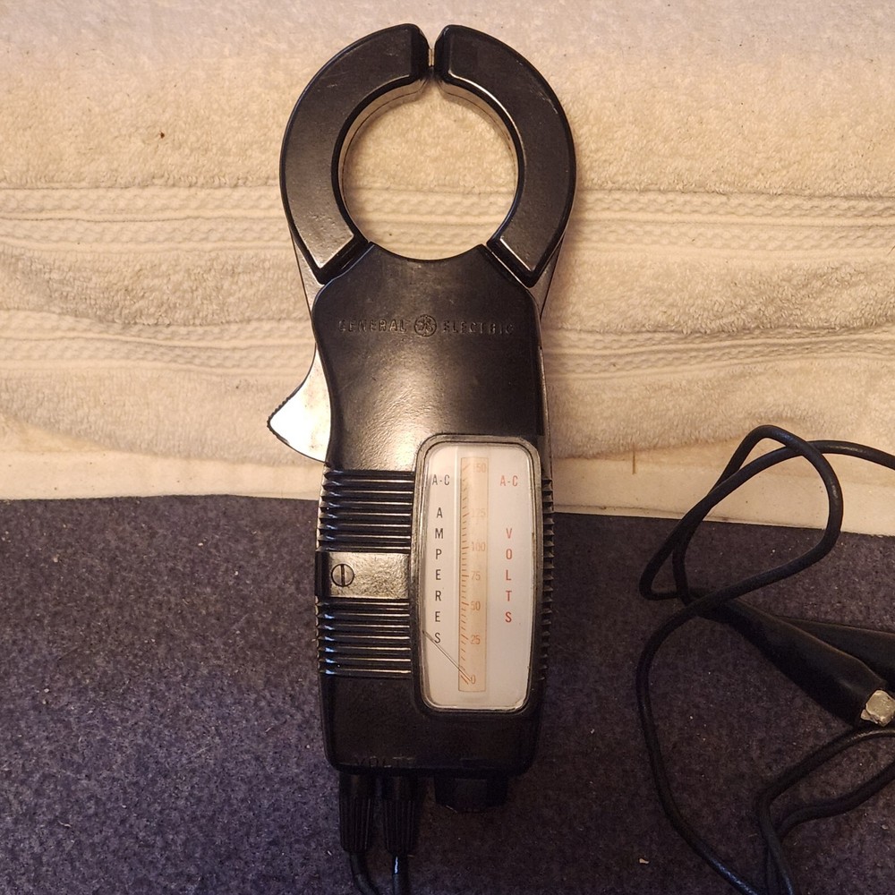 General Electric Type AK-5 Hook-On Volt-Ammeter, Box And Instructions