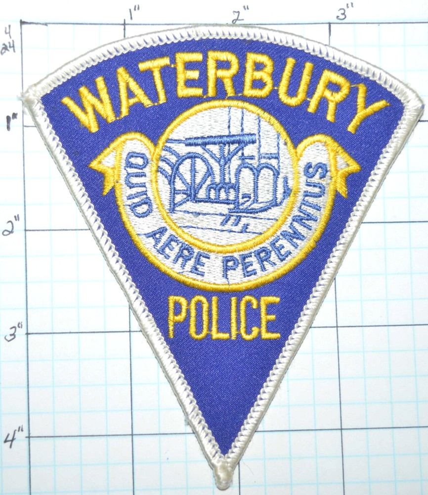 CONNECTICUT, WATERBURY POLICE DEPT VINTAGE PATCH