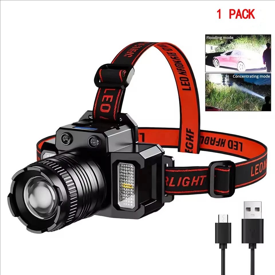 Most Powerful 99000000LM LED Tactical Headlamp Head Torch Rechargeable Headlight