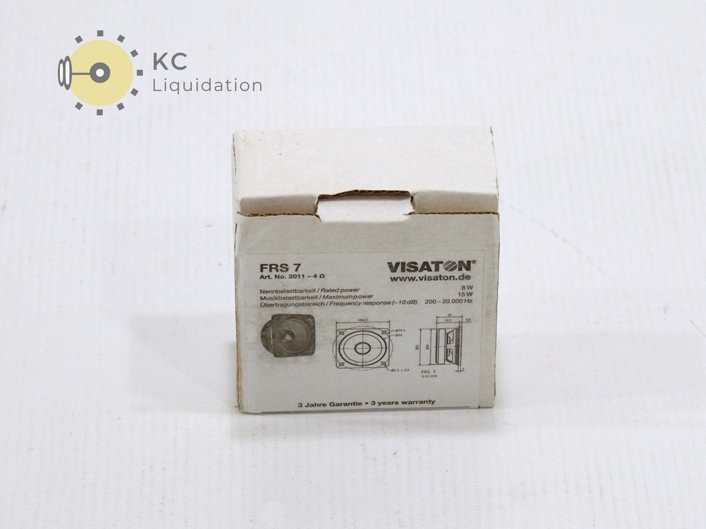Visaton FRS 7 4 ohm Full Range Speaker - New