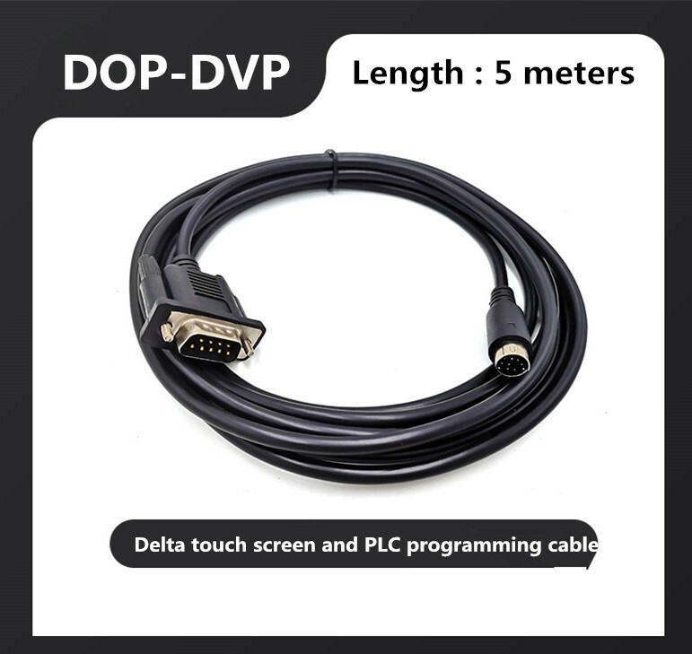 1 pc. New For DOP-DVP HMI PLC Communication Cable 5M