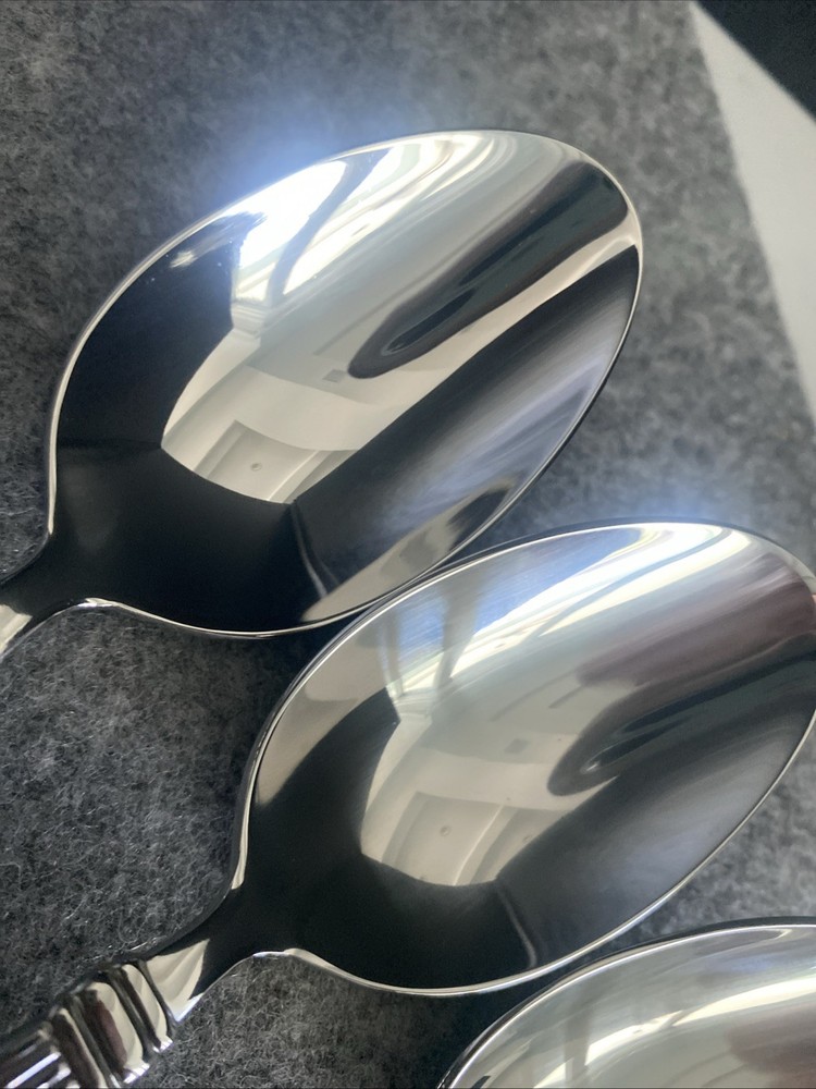 6 REED & BARTON CRESCENDO II Dinner Spoon Stainless 18/10 Flatware