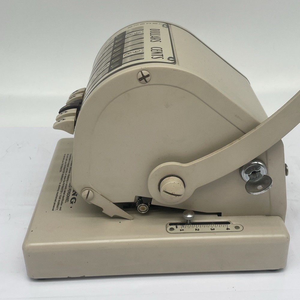 Paymaster Corp Series X-550 Vintage Check Writer Machine 7 Column