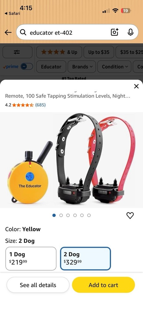 The Educator Dog Training Collar