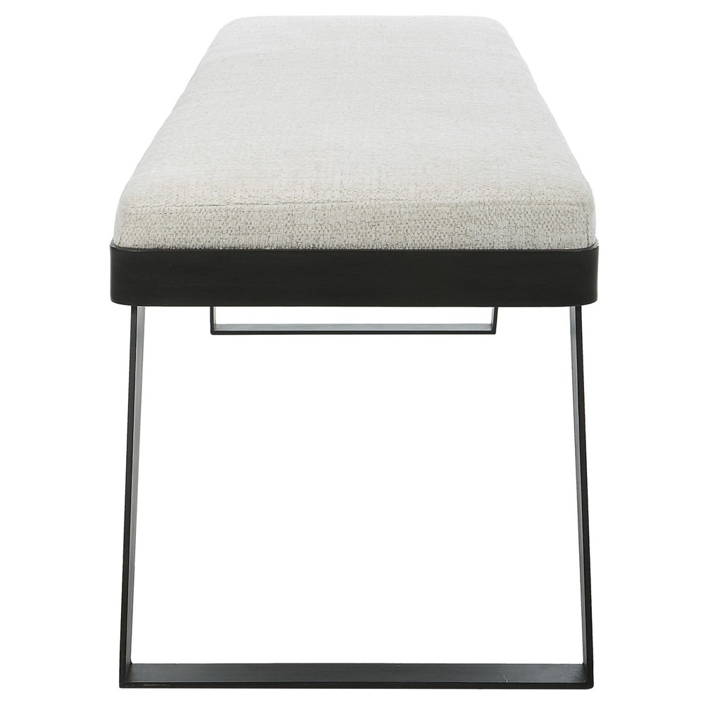 Uttermost 23758 Hover 53"W Bench - White