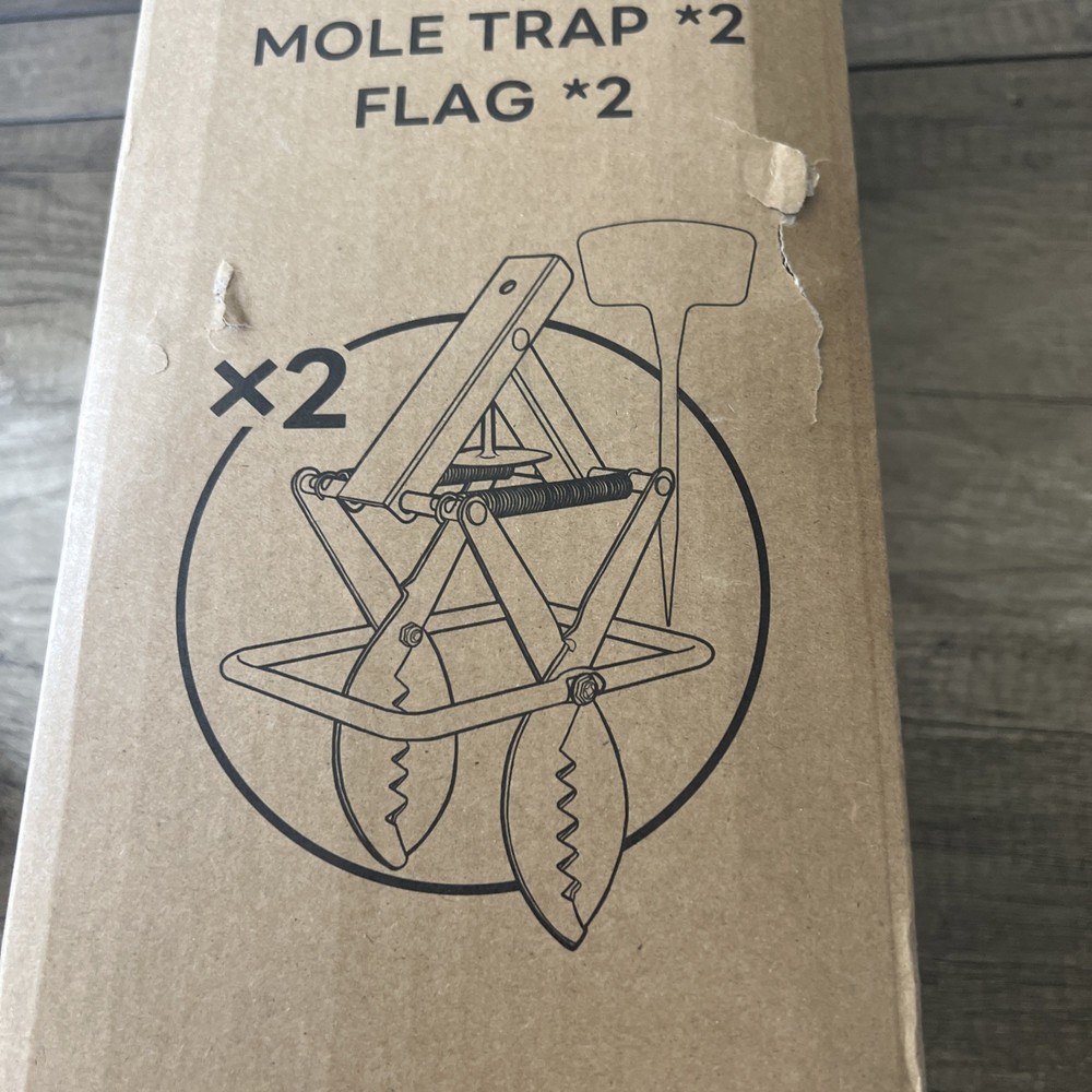 Poiaflex Scissor Mole Traps Open Box