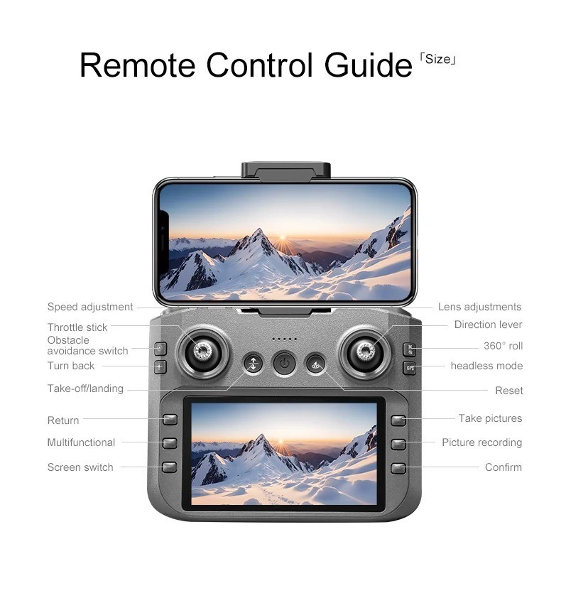 A14Pro max GPS Brushless 8K three Camera Optical Flow Obstacle Avoidance