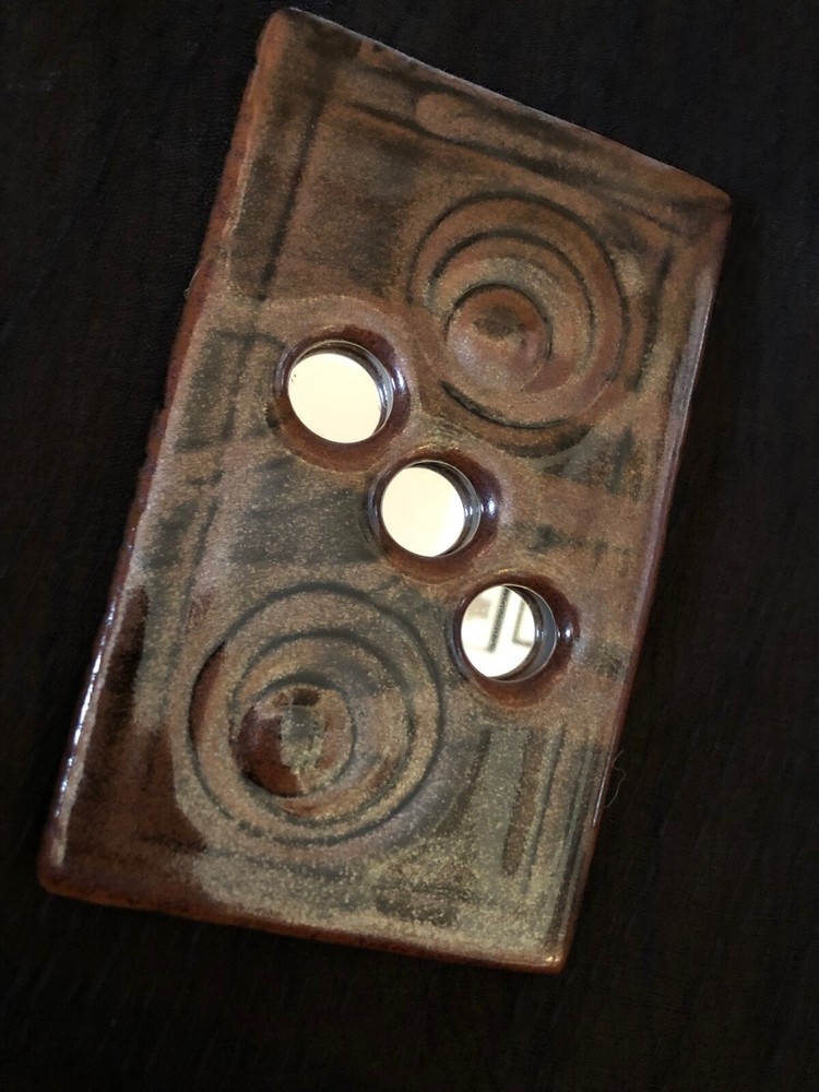 Mirror. Brown Ceramic Circa 2012.