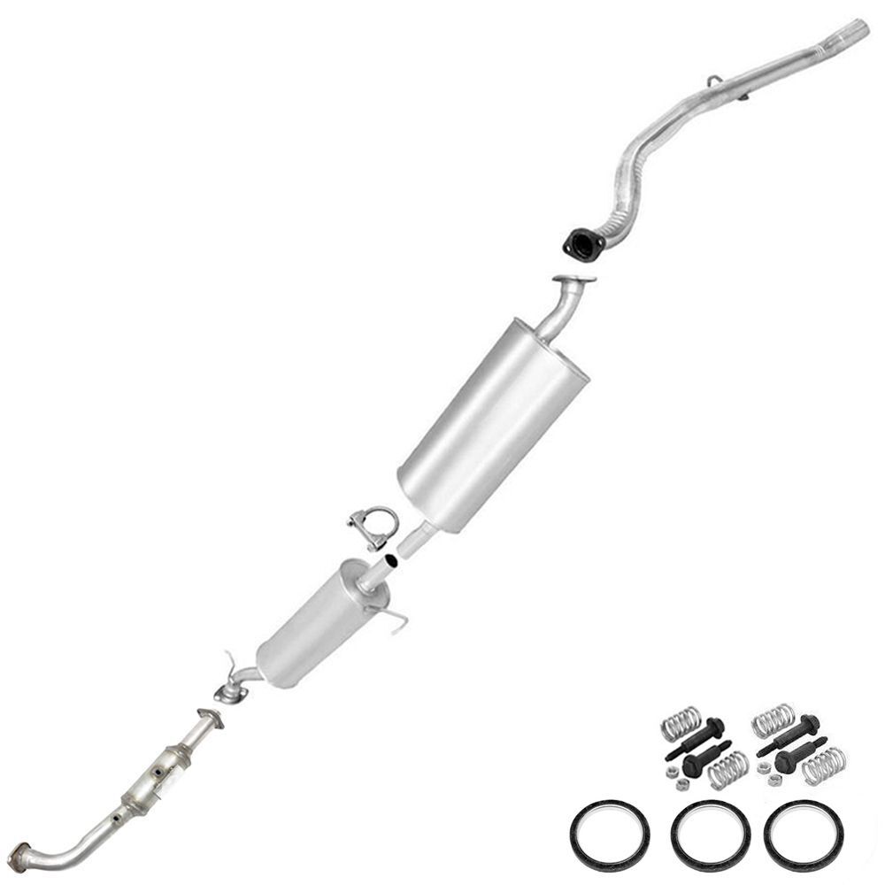 Catalytic Resonator Pipe Muffler Exhaust System Kit fits: 2003-2011 Element