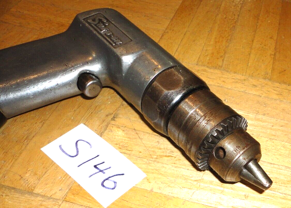 SNAP-ON TOOLS 1/2 SIZE CHUCK AIR DRILL WORKS GREAT PD3