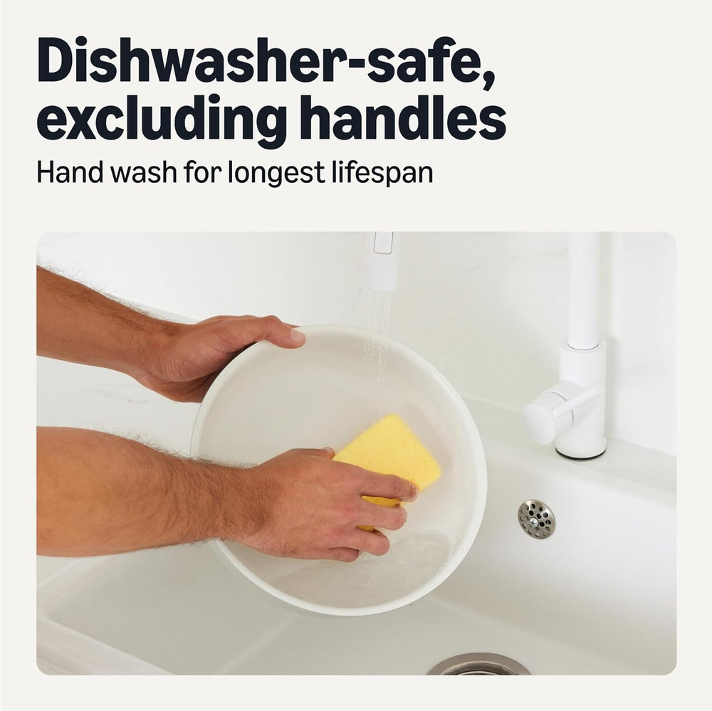 Ceramic Nonstick Pots and Pans Set with Detachable Handle, 11-Piece Stackable Se