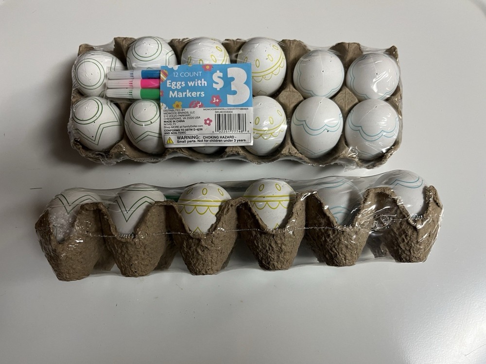 Marker Coloring Easter Egg Craft Set for Kids