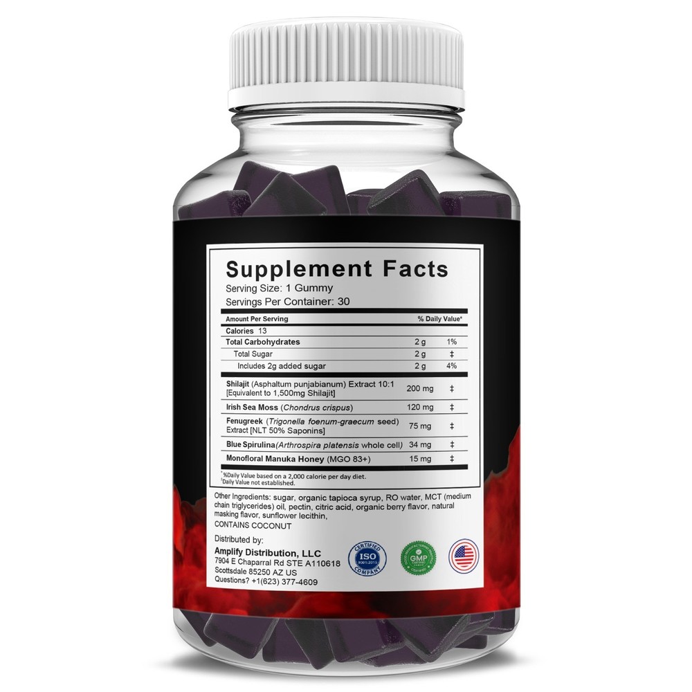 Vigor Boost Performance Gummies, VigorBoost Premium Gummy (30 Gummies)