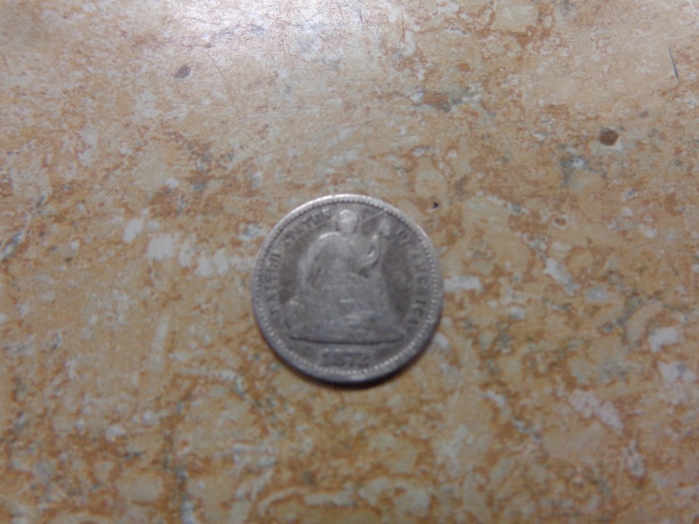 1872 Silver Seated Liberty Half Dime