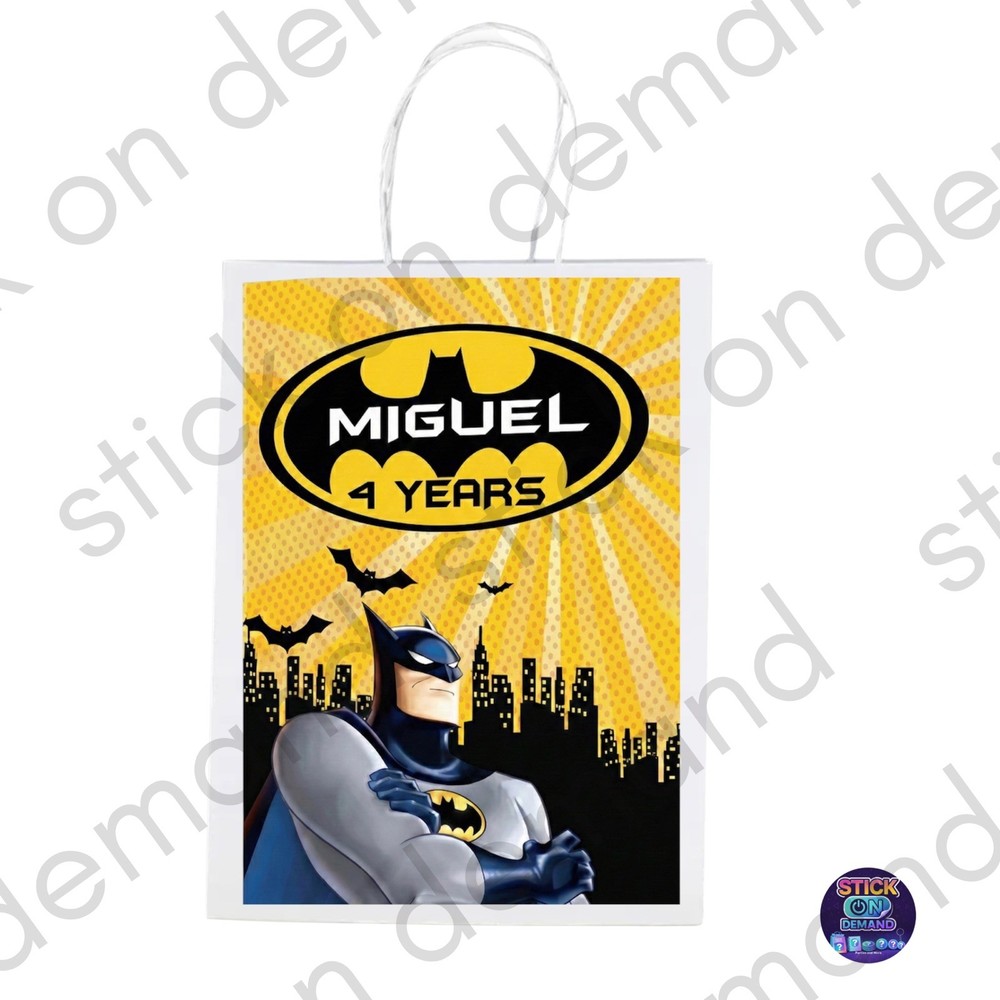 Personalised  Batman  Favor Bag –