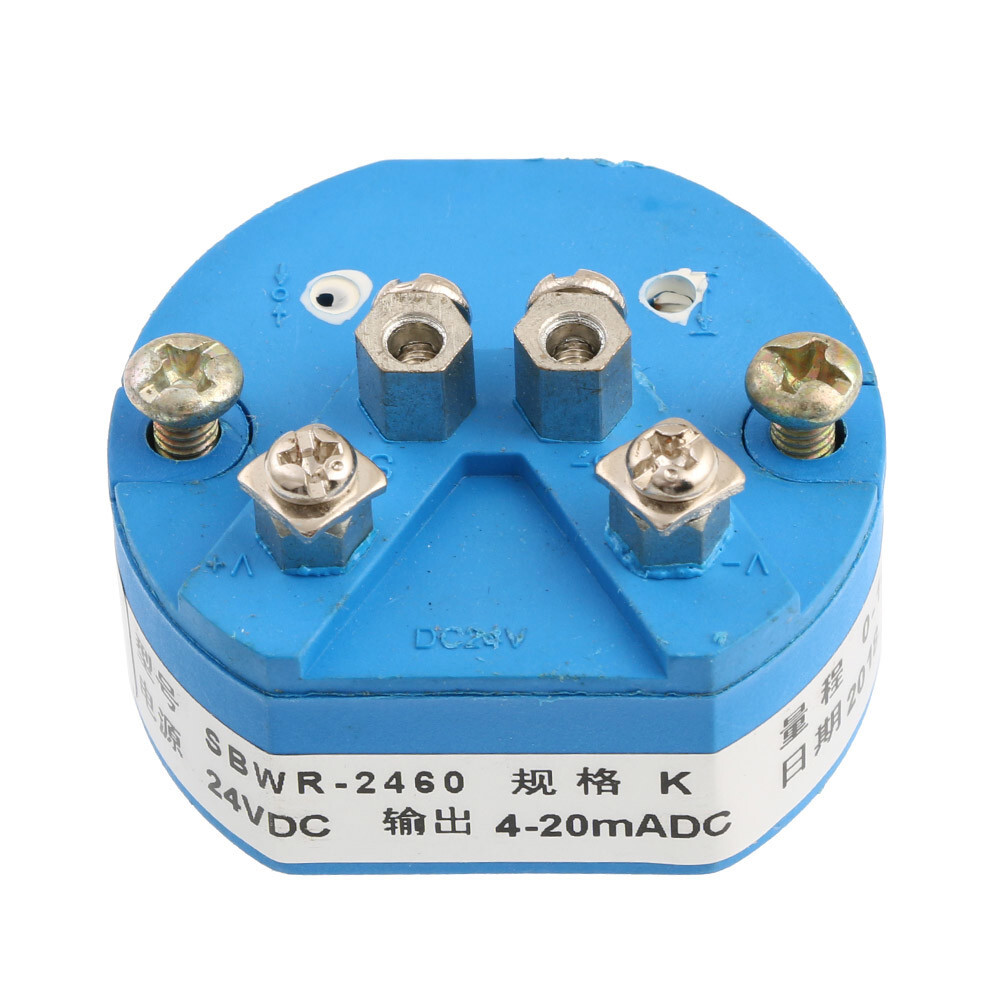 5PCS DC 24V 0-1000℃ K Type Temperature Sensor Transmitter Output 4 -20mA