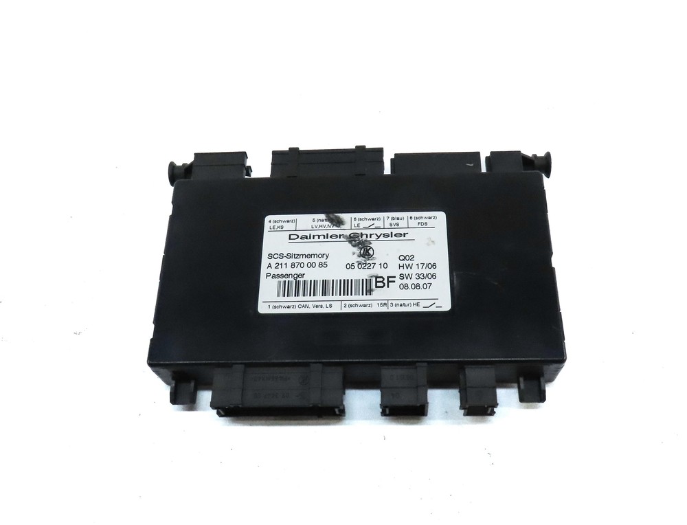 2008 MERCEDES ML CLASS (W164) FRONT RIGHT PASSENGER SEAT CONTROL MODULE