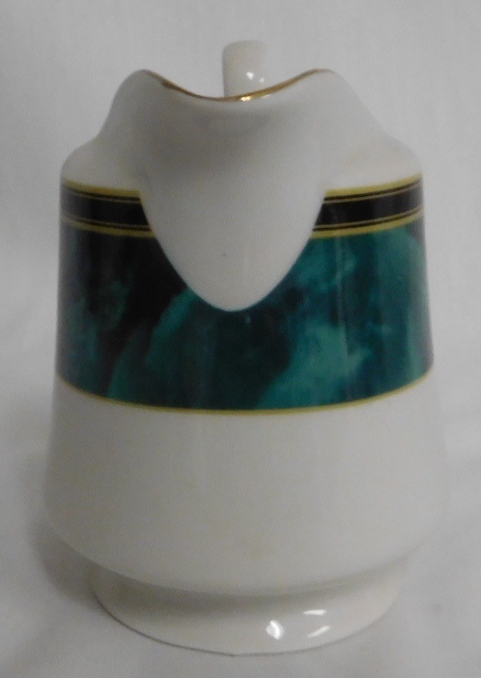 RETRONEU TEA CREAMER IN JADE GARLAND #3020 PATTERN EUC