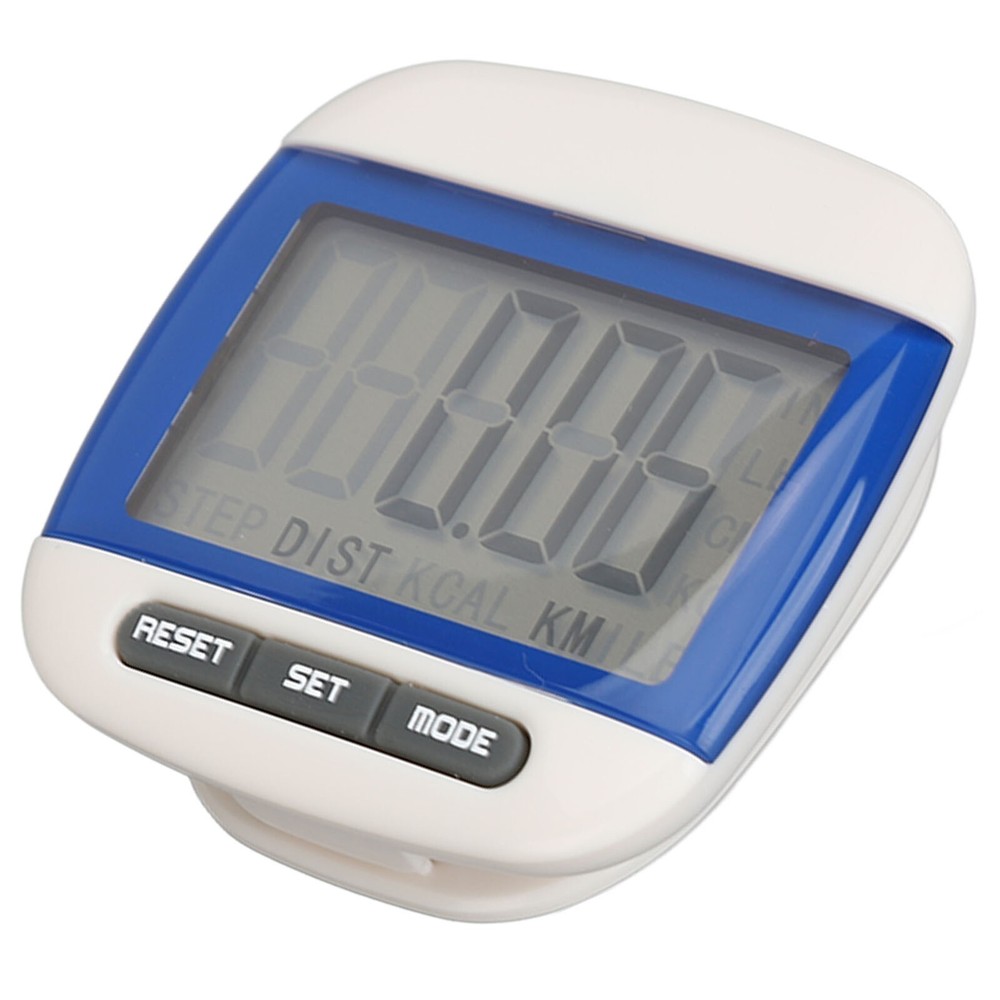 Walking Pedometer Large LCD Display Step Calorie Distance Counter with Clip