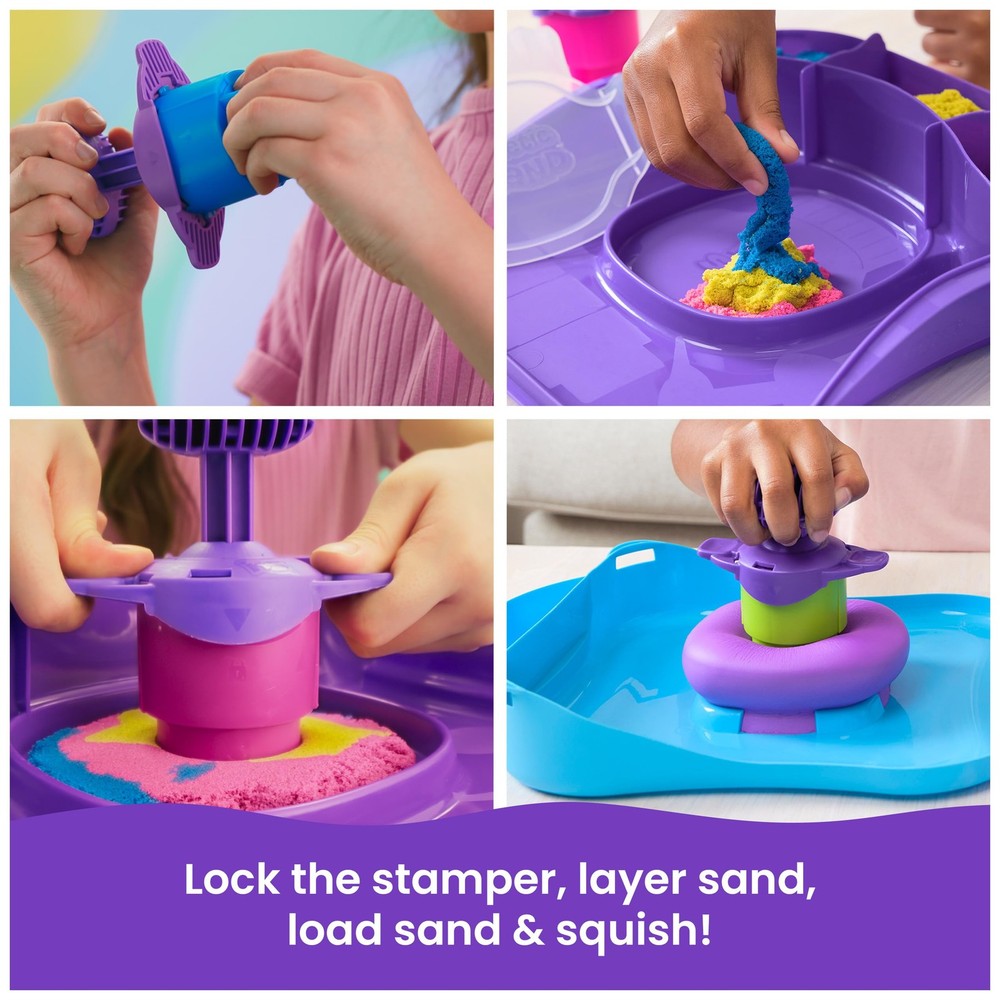 Kinetic Sand, SquishMotion, Easter Basket Stuffers, Includes 1lb Moldable Pla...
