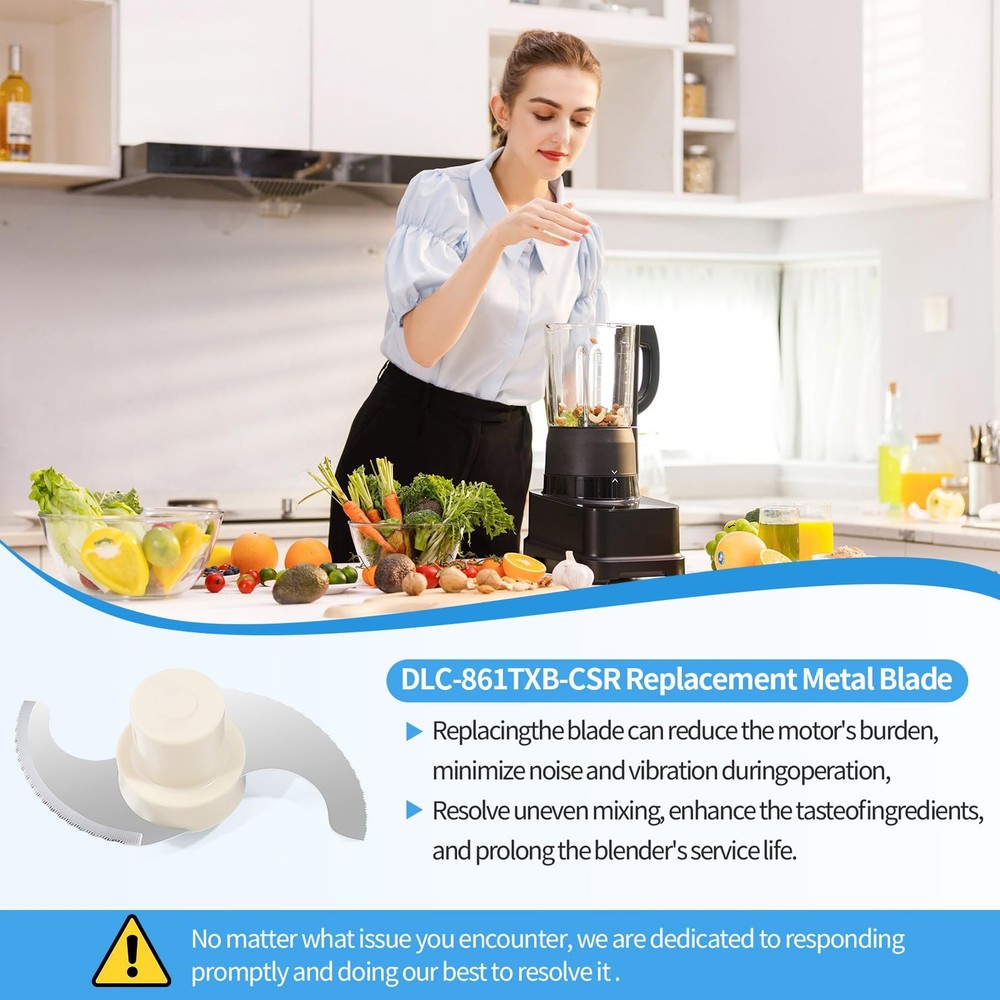 DLC-861TXB-CSR Replacement Chopping Blade – Compatible with medium, Silver