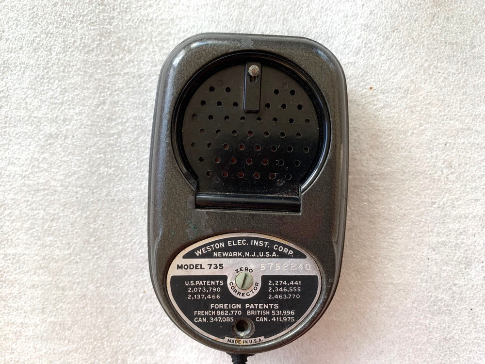 Vintage Weston Master II Camera Flash Light Universal Exposure Meter -Tested