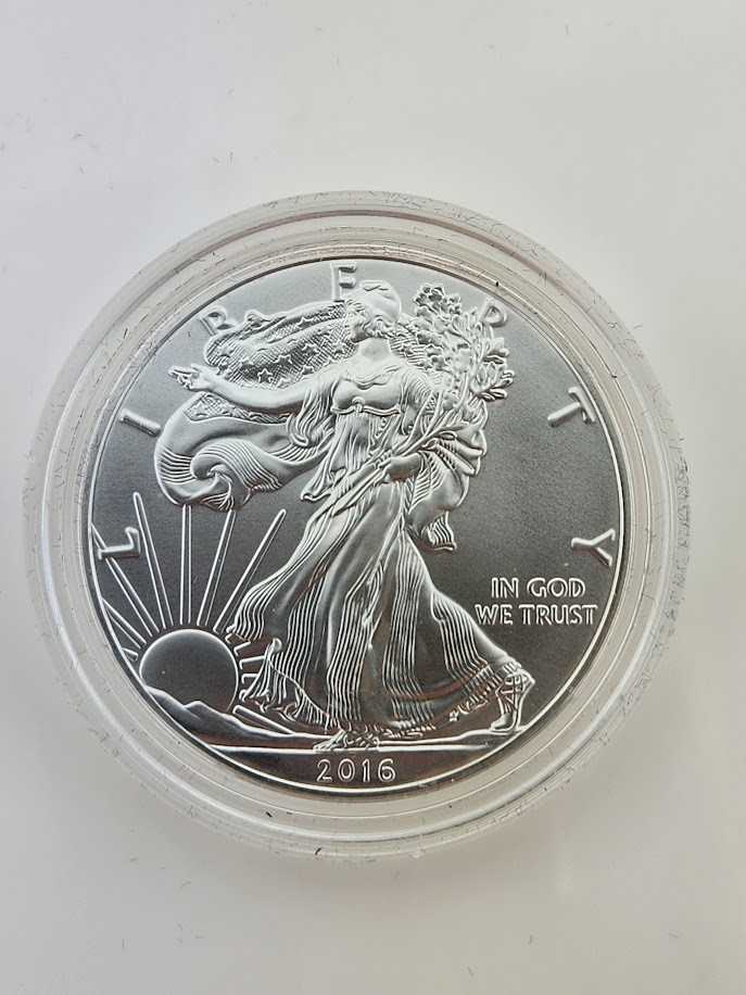 2016-W Burnished American Silver Eagle, OGP